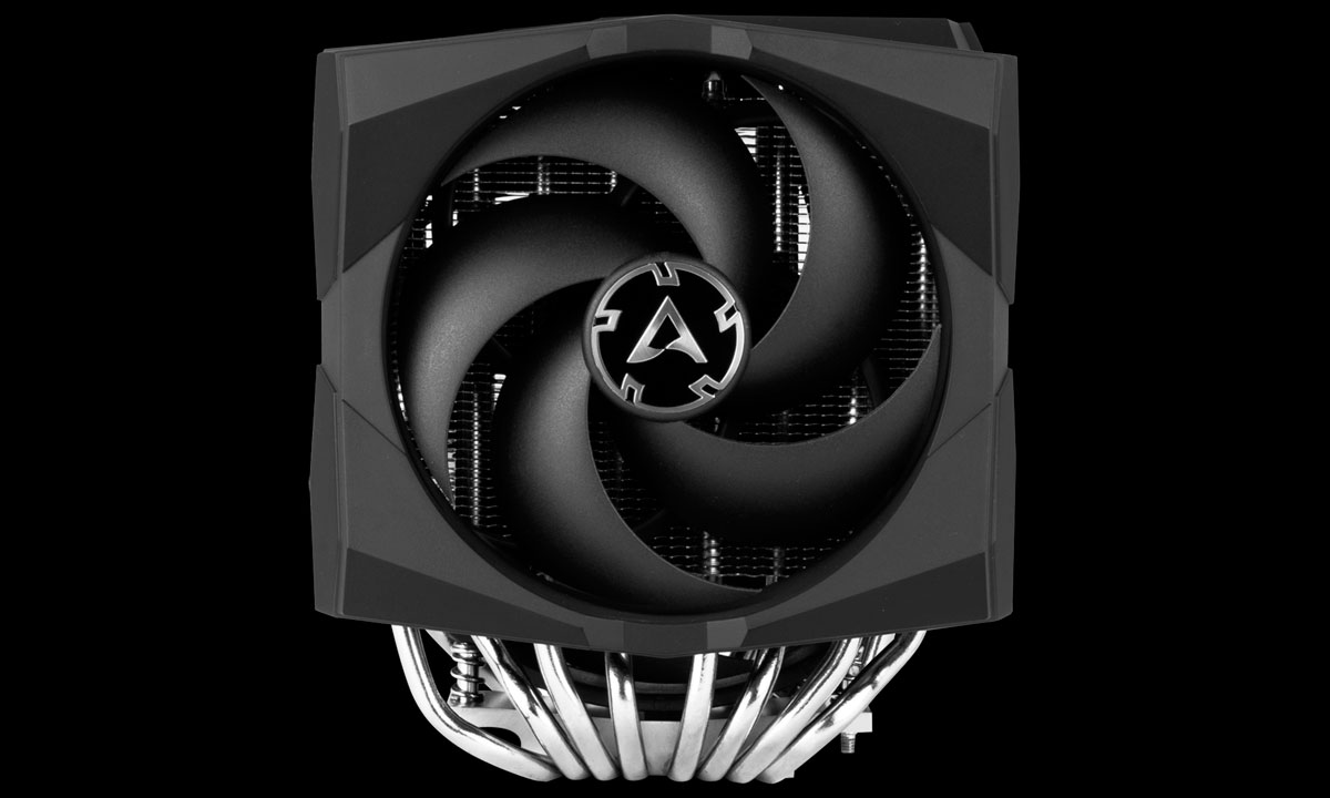   Side view of the Arctic Freezer 50 TR, showing the intake fan 